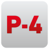 Rote Schrift P-4 vor hellgrauem Hintergrund. Es handelt sich um die Sicherheitsstufe bei IDEAL Aktenvernichtern.
