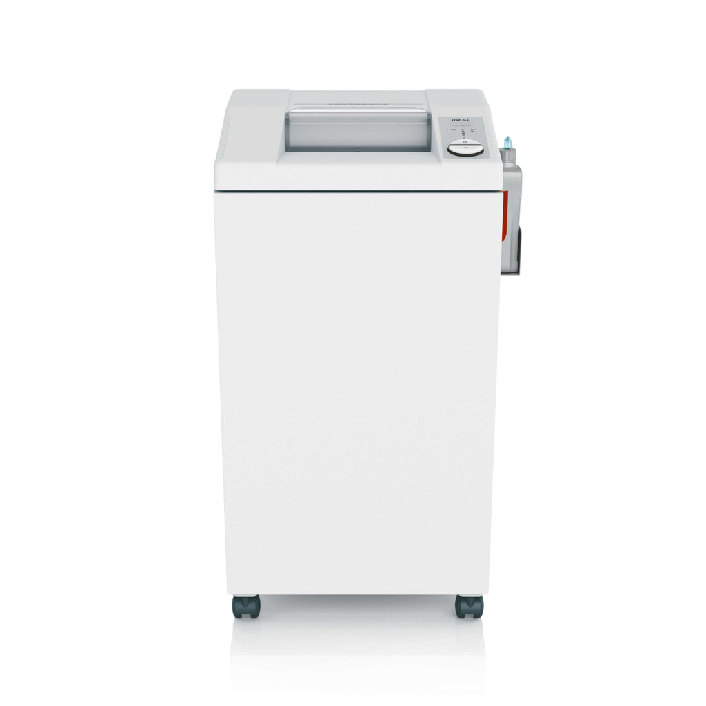 Front view of the IDEAL office shredder 2604 with oiler