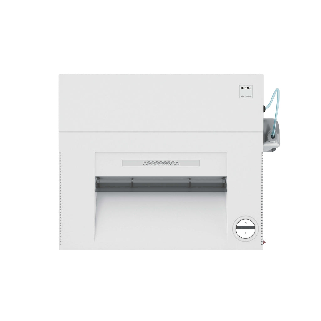 Draufsicht des IDEAL Büro-Aktenvernichter 4001 mit Öler