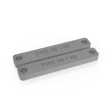 Elongated rectangular metal blocks as an optional accessory for raising the IDEAL guillotine THE 56 and THE 68.