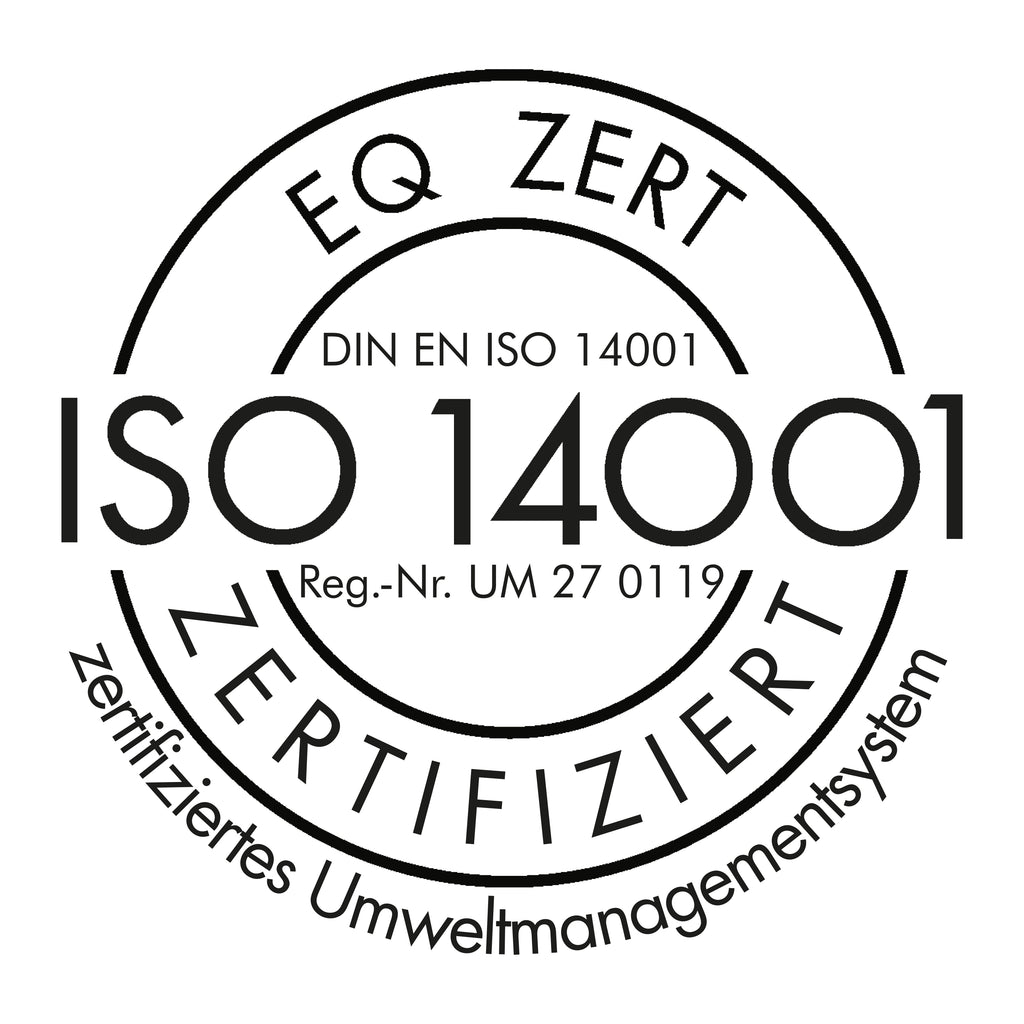 Icon ISO 14001 für zertifiziertes Umweltmanagementsystem