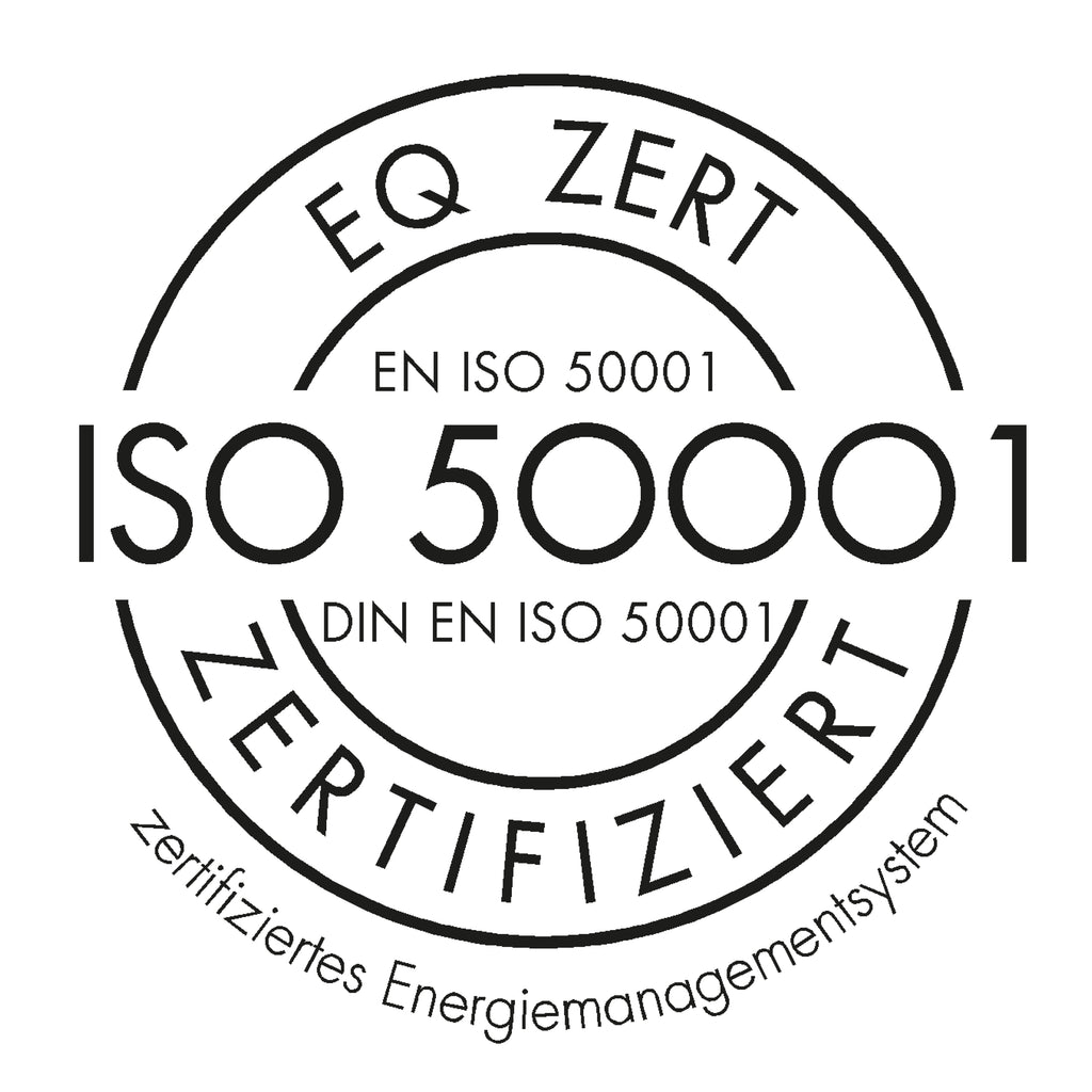 Icon ISO 50001 für zertifiziertes Energiemanagementsystem