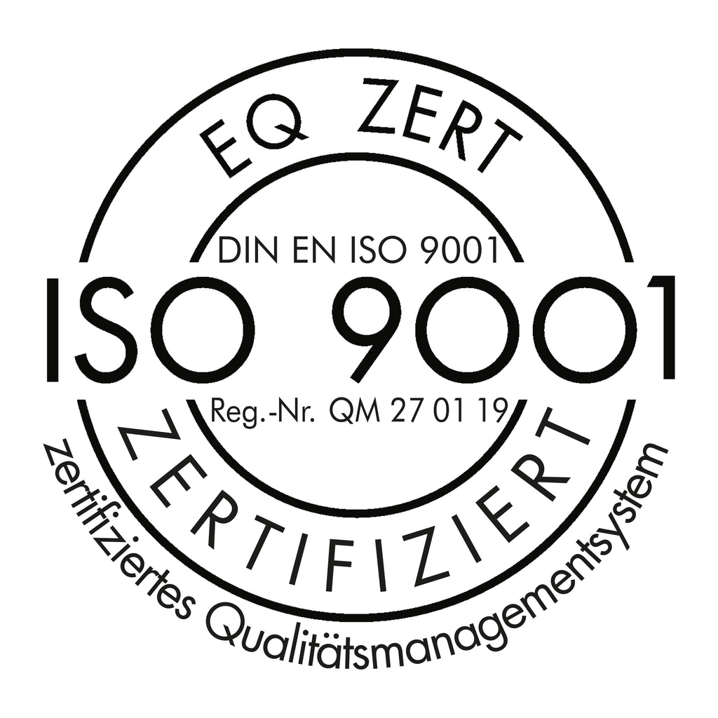 Icon ISO 9001 für zertifiziertes Qualitätsmanagementsystem